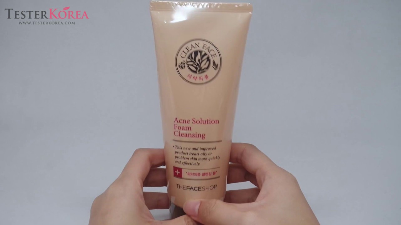 the face shop acne solution foam cleansing review