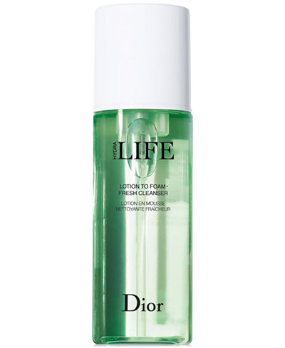 dior hydra life lotion to foam fresh cleanser review