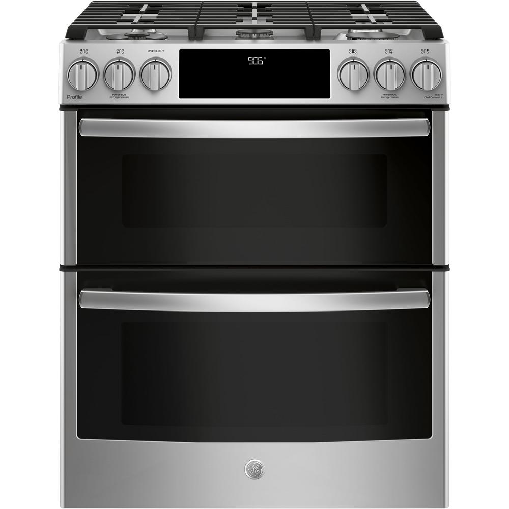 ge profile double oven gas range reviews